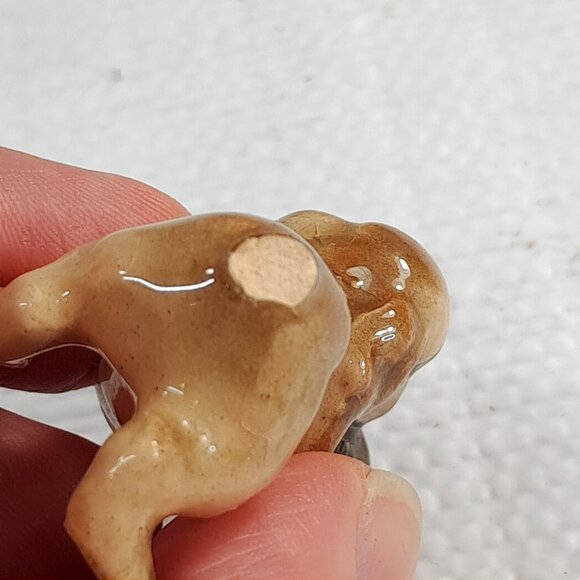 Vintage Hagen Renaker Cocker Spaniel Dog Shoe boot Figurine Miniature mini READ - Picture 7 of 9